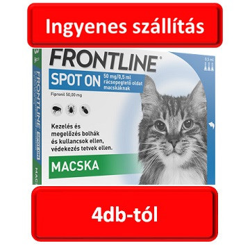 4db-tól : Frontline Spot-on 3db ampulla macskák részére   ( Ez nem a combo , hanem az alap tipus) , Termék szavatosság : 2025.03.30
